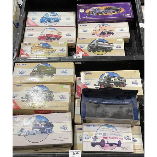 81 - A large collection of boxed Corgi diecast Road Transport and Commercial vehicles including models fr... 