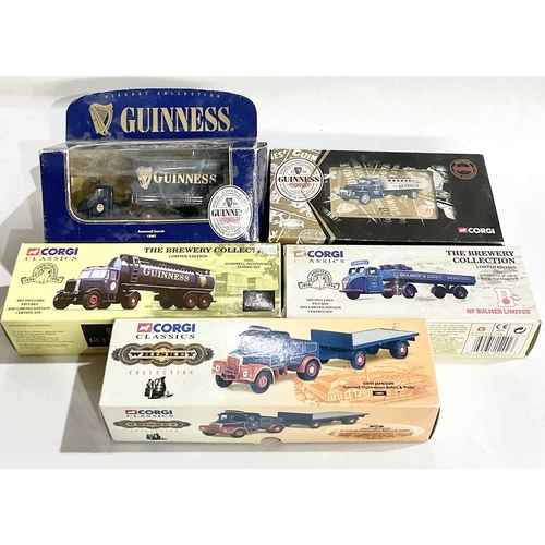 83 - A collection of boxed Corgi diecast drinks company vehicles including models from the 'The Brewery C... 