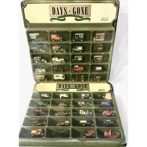 85 - Lledo, 'Days Gone' vintage model cars and vans in their original wall hanging display case, total of... 