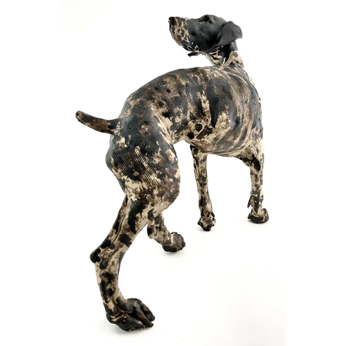 87 - Elaine Peto attrib. (British, b.1963), studio pottery stoneware sculpture of a standing Great Dane/P... 