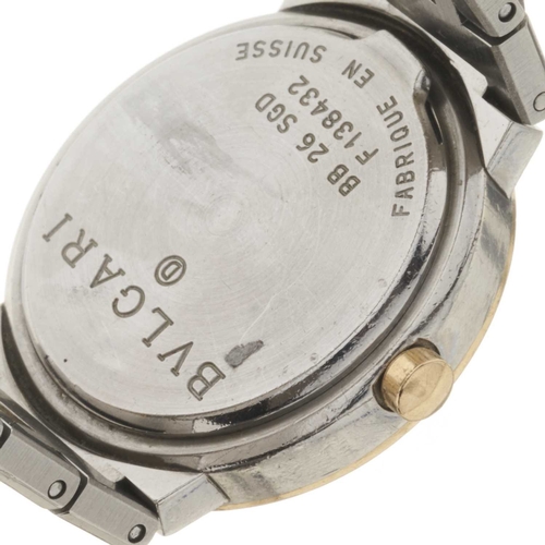 267 - 
Bulgari
A Bulgari bracelet watch
Case: Signed. Bi-metal. Reference BB 26 SGD. Serial F138432. Lengt... 