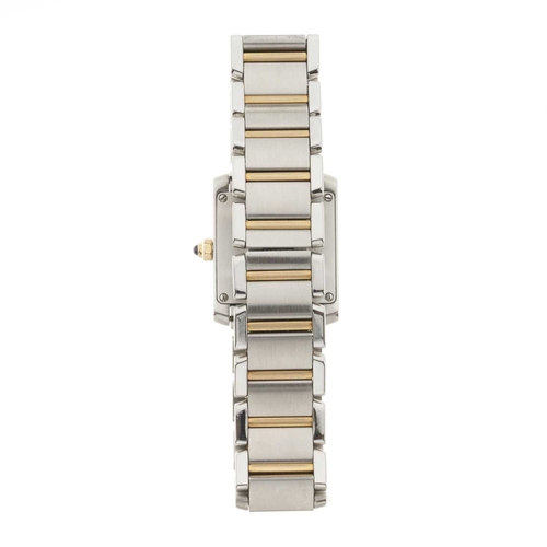 274 - 
Cartier
A Tank Francaise bracelet watch
Case: Signed. Bi-metal. Reference 2384. Serial CC777214. Le... 