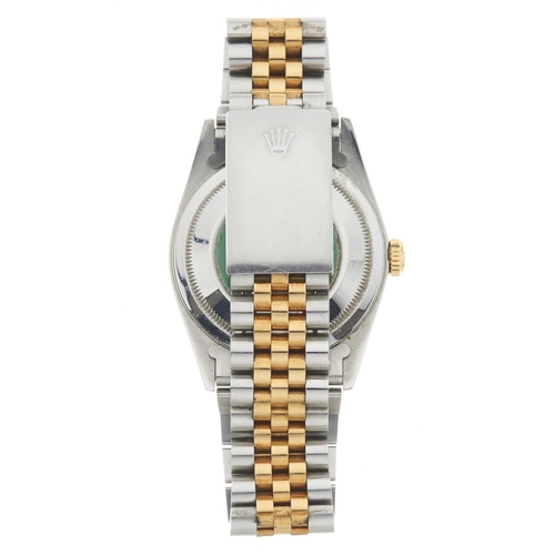 317 - 
Rolex
An Oyster Perpetual Datejust 36 bracelet watch. Circa 1989
Case: Signed. Bi-metal. Reference ... 