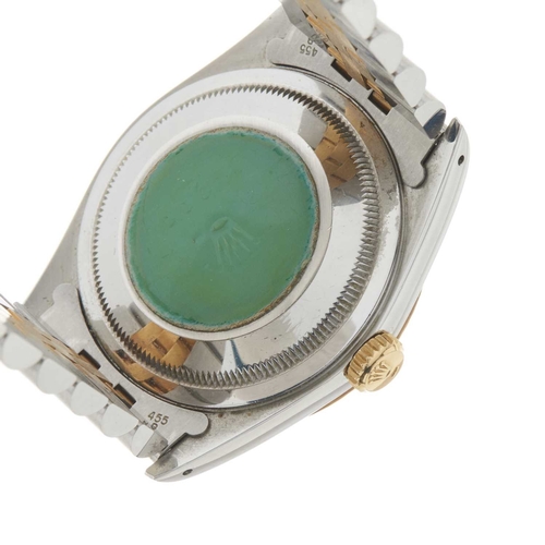 317 - 
Rolex
An Oyster Perpetual Datejust 36 bracelet watch. Circa 1989
Case: Signed. Bi-metal. Reference ... 