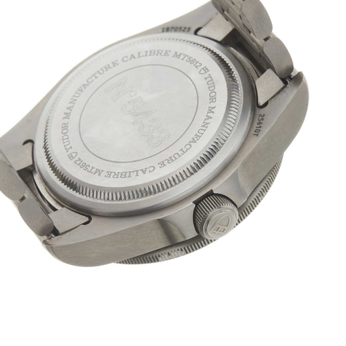 325 - 
Tudor
A Pelagos LHD bracelet watch. Circa 2019
Case: Signed. Titanium. Reference 25610TNL. Serial I... 