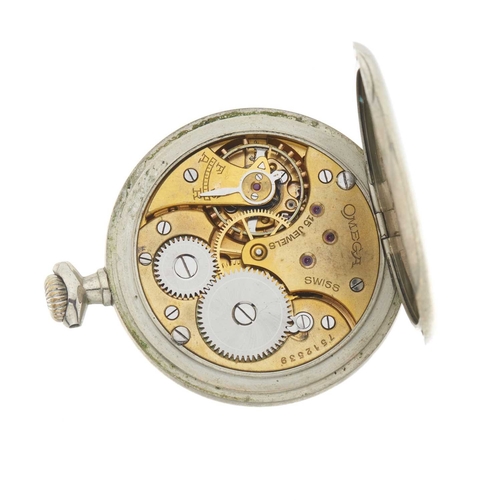 331 - 
Omega
A pocket watch
Case: Signed. Base metal. Case number 8324255. Width: 48.6mm
Movement: Signed.... 