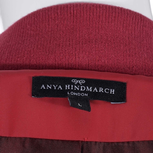 341 - Anya Hindmarch, a knee-length Stop Sign shearling coat, from the maker's AW15 Diversion Collection, ... 