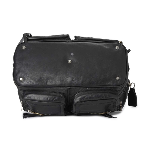 392 - Chloe, a black leather Betty handbag w/purse, featuring two-tone hardware, flat top handles, four ou... 