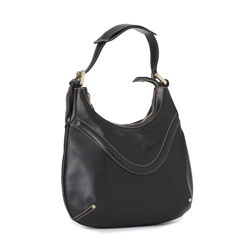 416 - Gucci, a small Hysteria Crest hobo handbag, crafted from smooth black leather, featuring the maker's... 