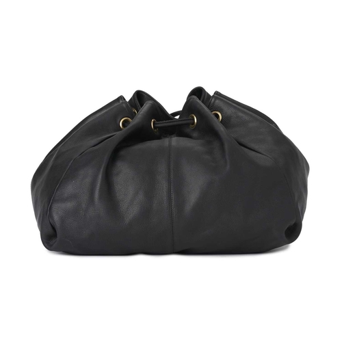 425 - Gucci, a vintage Hysteria drawstring shoulder bag, crafted from black leather, featuring the maker's... 