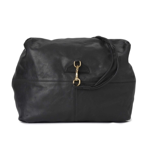 425 - Gucci, a vintage Hysteria drawstring shoulder bag, crafted from black leather, featuring the maker's... 