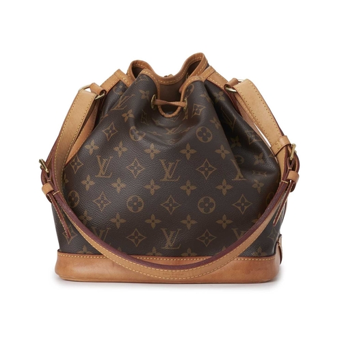 450 - Louis Vuitton, a monogram Petite Noe handbag, crafted from monogram coated canvas, with vachetta tan... 