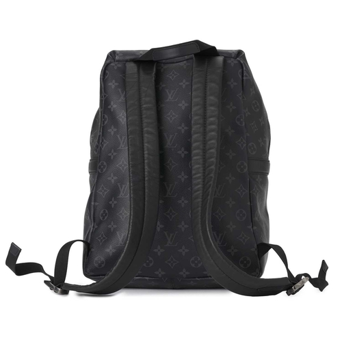 452 - Louis Vuitton, a monogram eclipse Apollo backpack, designed with a black and grey monogram coated ca... 