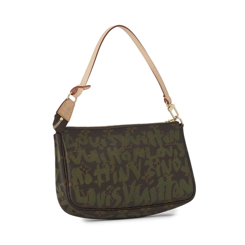 458 - Louis Vuitton x Stephen Sprouse, a limited edition Graffiti Pochette Accessoires handbag, designed w... 