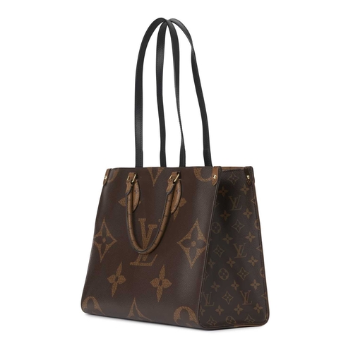 470 - Louis Vuitton, a monogram Onthego MM handbag, designed with a monogram and reverse monogram coated c... 