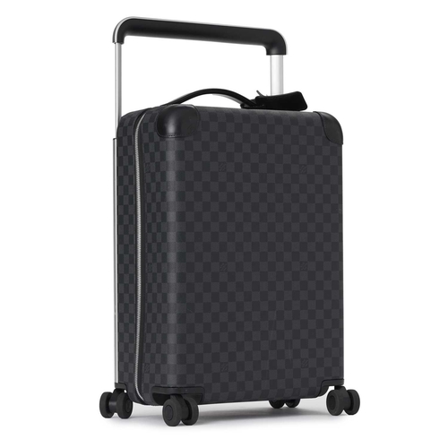 471 - Louis Vuitton, a damier graphite Horizon 55 suitcase, designed with a hard case exterior, with black... 