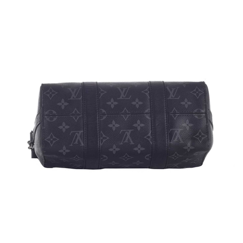 476 - Louis Vuitton, a monogram eclipse reverse City Keepall 25 bag, crafted from the maker's monogram ecl... 