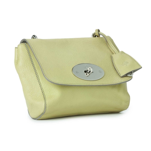 501 - Mulberry, a Lily handbag, featuring polished silver-tone hardware, chain and interwoven leather shou... 