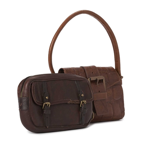 504 - Mulberry, two small vintage bags, to include a tan congo leather Diana Buckle bag, together with a b... 