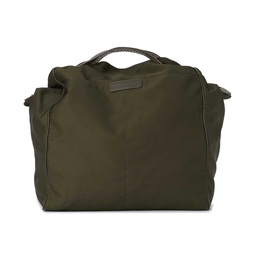 518 - Stella McCartney, a large Chain-Link tote, crafted from green recycled nylon, featuring silver-tone ... 