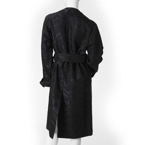 542 - Two designer knee-length coats, to include a black fitted coat by Emporio Armani, together with a bl... 