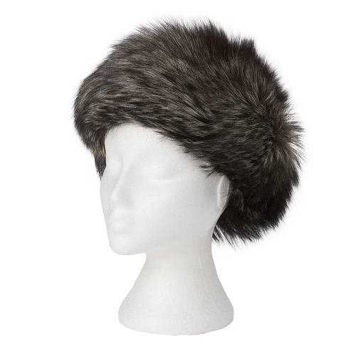 585 - Fur accessories, to include a silver fox fur hat, a red fox fur hat, and a sable fur snood scarf, on... 