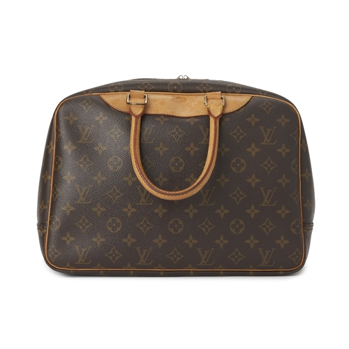 454 - Louis Vuitton, a monogram Deauville handbag, featuring the maker's monogram coated canvas exterior w... 