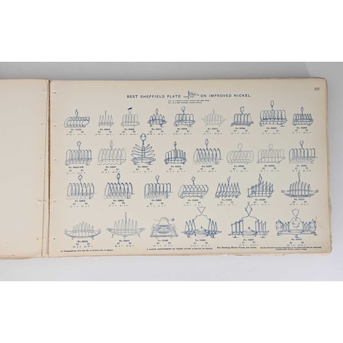 239 - Walker and Hall, a Victorian trade catalogue, circa 1892, 203 plates of designs including Old Sheffi... 