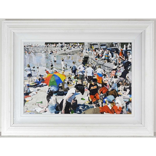 356 - Stephen Cullen (Irish, 1959), Sandycove, Dublin, signed and dated 2012 l.r., oil on canvas, 40 by 58... 