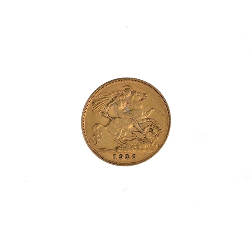 81 - Edward VII, Half Sovereign, 1910