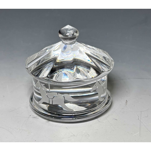 Baccarat carousel horse paperweight, 7.5cm diameter