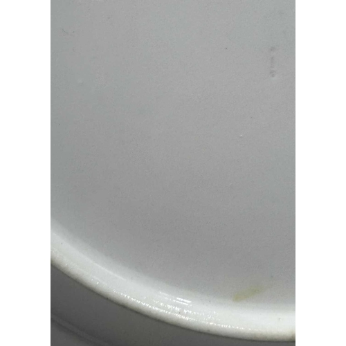 108 - A matched set of Meissen dinner plates, each painted with ornithological studies, insects and butter... 