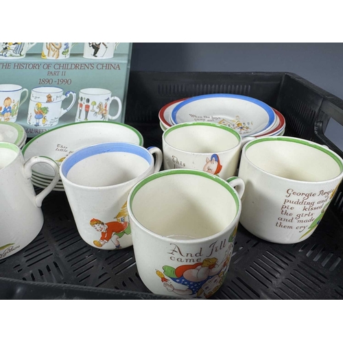 117 - Midwinter nursery ware, including Peggy Gibbons 'This Little Piggie' and 'Jack and Jill', cups, sauc... 