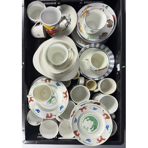 118 - A collection of nursery ware including Spode Cutie Kitten, Royal Worcester animals, Grafton, Portmei... 