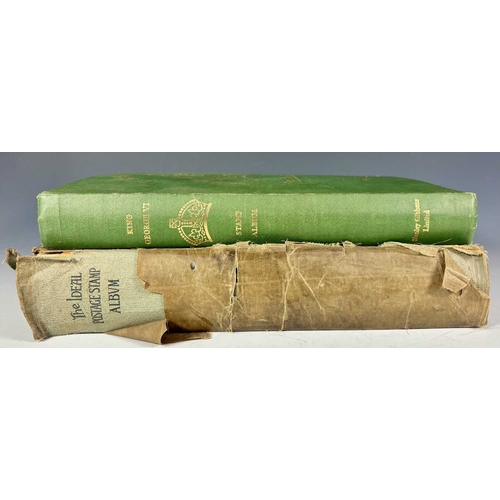 377 - Two Stanley Gibbons Stamp albums to include: 'The King George V1 Stamp Album' to include some stamps... 