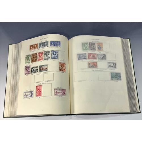 377 - Two Stanley Gibbons Stamp albums to include: 'The King George V1 Stamp Album' to include some stamps... 