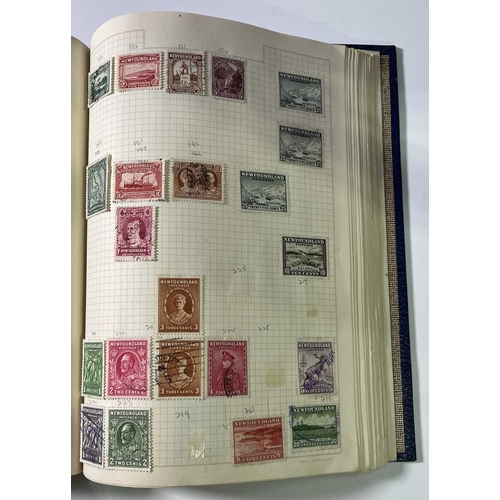 378 - British Commonwealth and UK stamps, mint and used, across four albums Queen Victoria - George VI, in... 