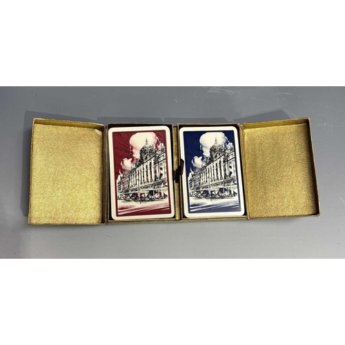 410 - A collection of playing cards, most unused, Thomas de la Rue 'Pierrot' cased set with sample card, b... 