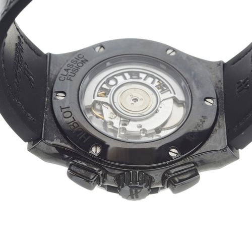 202 - 
Hublot 
A Classic Fusion Aerofusion Black Magic chronograph wrist watch
Case: Signed. Ceramic. Refe... 