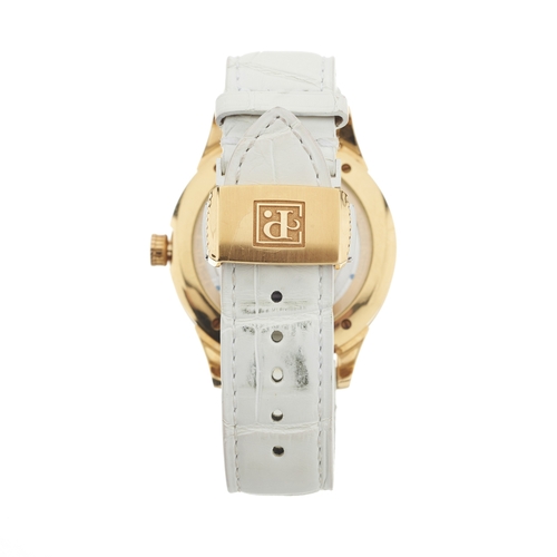 219 - 
Perrelet 
A limited edition tourbillon wrist watch. Circa 2010. No 02/10
Case: Signed. 18ct gold. C... 