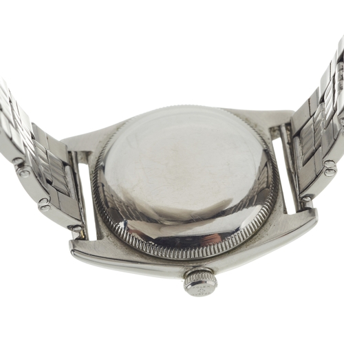 225 - 
Rolex 
An Oyster Perpetual 'Bubbleback' bracelet watch
Case: Signed. Stainless steel. Reference 294... 