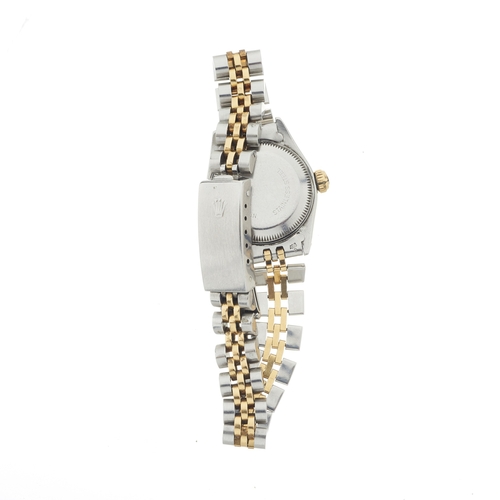 227 - 
Rolex 
An Oyster Perpetual Lady Datejust 26 bracelet watch. Circa 1986
Case: Signed. Bi-metal. Refe... 