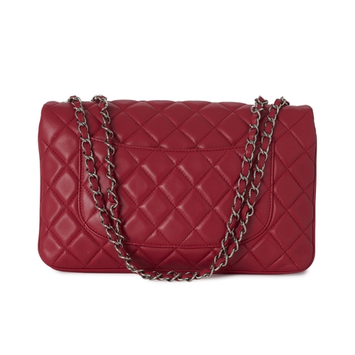 270 - Chanel, a 3 Accordion Jumbo Classic Flap handbag, featuring a quilted pink lambskin leather exterior... 