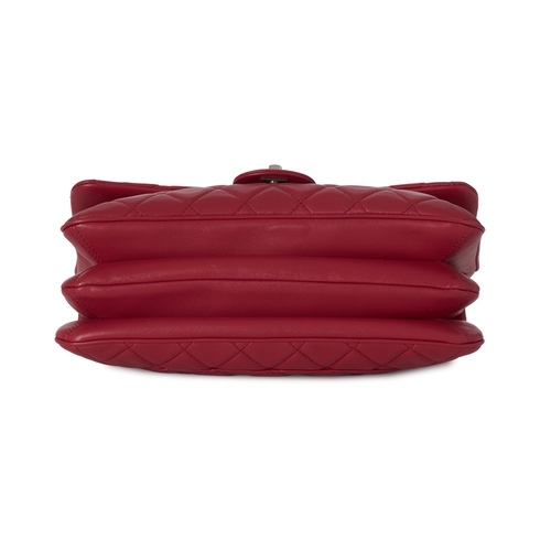 270 - Chanel, a 3 Accordion Jumbo Classic Flap handbag, featuring a quilted pink lambskin leather exterior... 