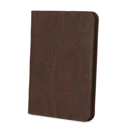 339 - Etro, a large agenda diary cover with inserts, featuring the maker's signature paisley-coated canvas... 