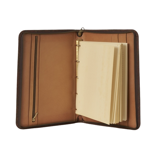 339 - Etro, a large agenda diary cover with inserts, featuring the maker's signature paisley-coated canvas... 