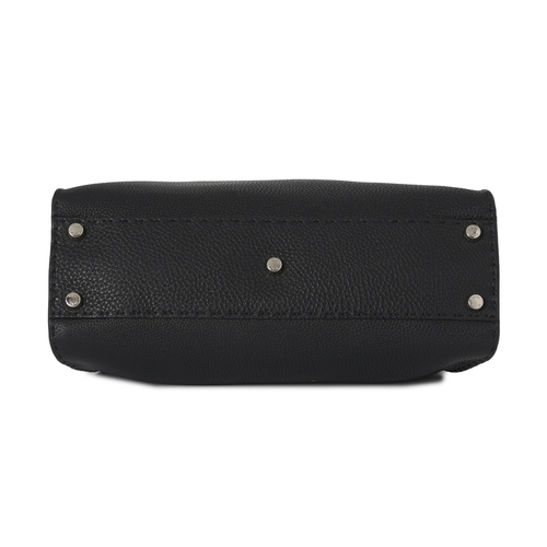 343 - Fendi, a medium Peekaboo Selleria handbag, designed with a black leather exterior, featuring a loopi... 