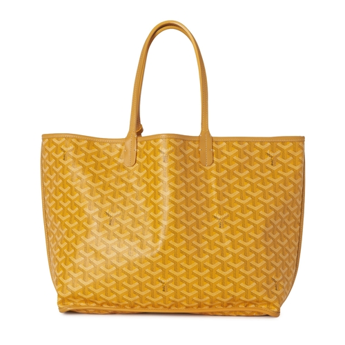 350 - Goyard, a Saint Louis PM handbag w/ pouch, featuring the maker's signature geometric hand-painted Go... 