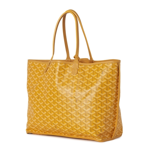 350 - Goyard, a Saint Louis PM handbag w/ pouch, featuring the maker's signature geometric hand-painted Go... 