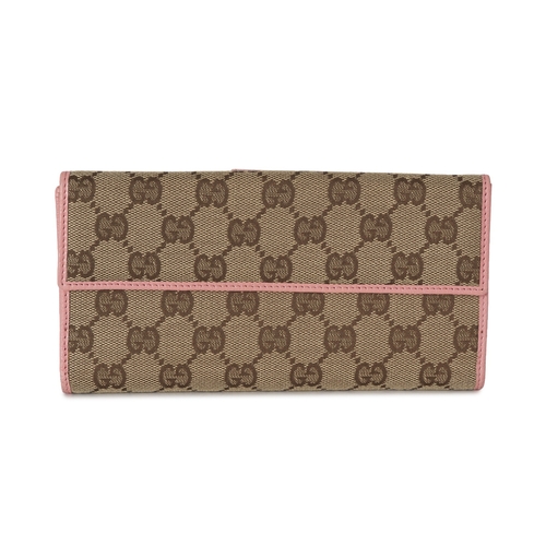 376 - Gucci, an Abbey long wallet, designed with the maker's classic GG monogram canvas exterior, with pin... 